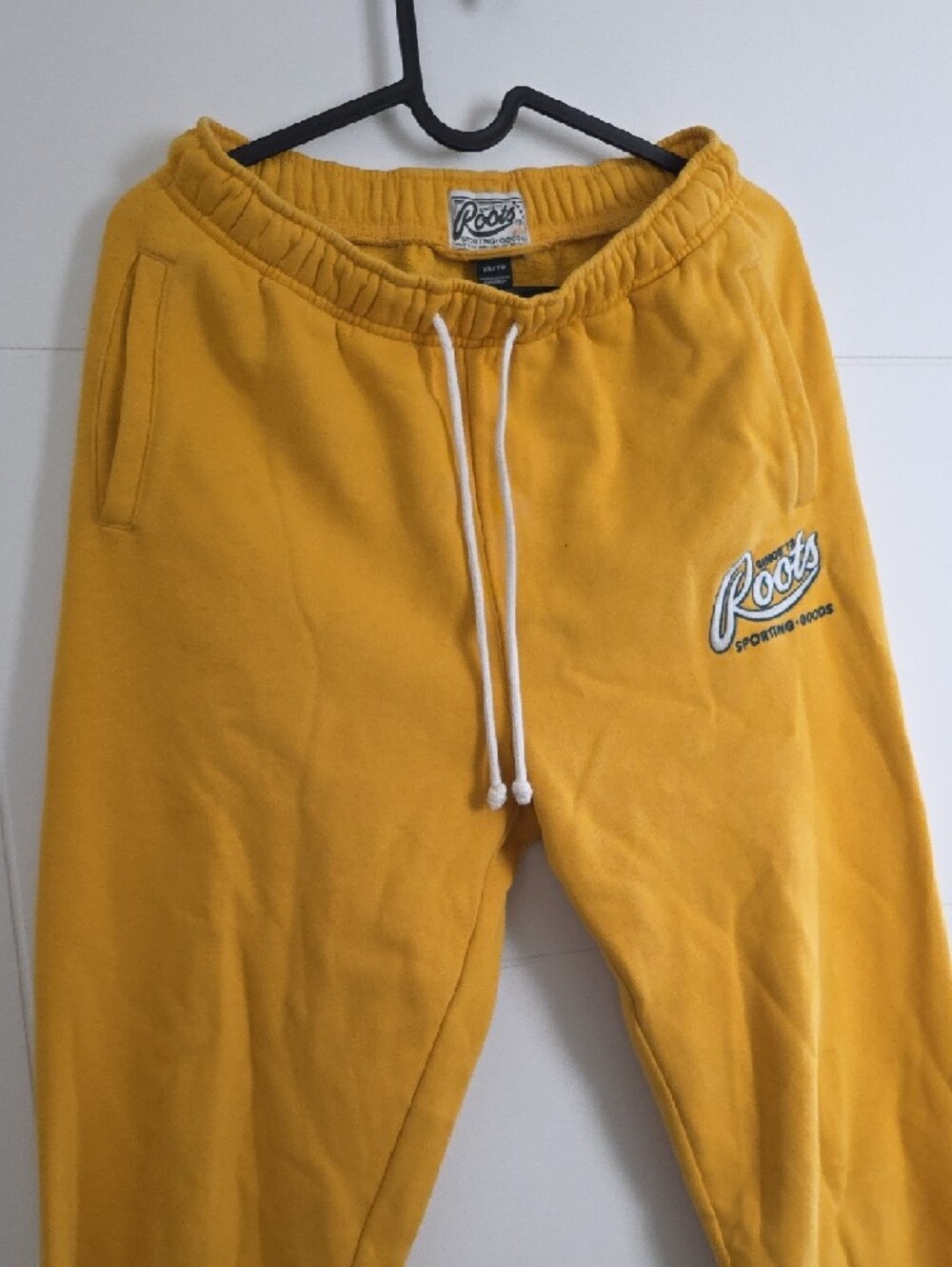 Roots Women's Mustard Yellow Sweatpants, Size XS - Picture 3 of 7